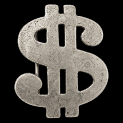 Money Financial Symbol Dollar Sign Belt Buckle