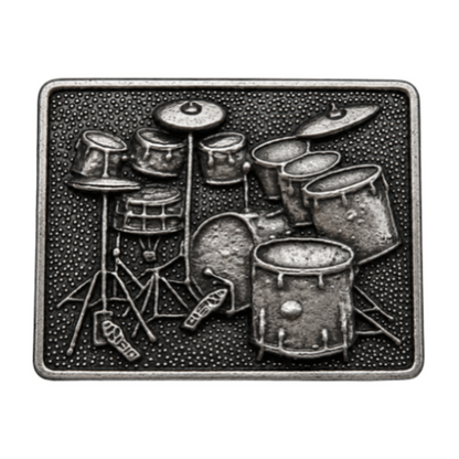 Drum Set Music Musical Instrument Belt Buckle Buckles