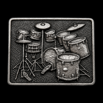Drum Set Music Musical Instrument Belt Buckle Buckles