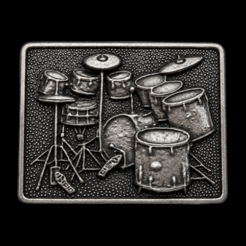 Drum Set Music Musical Instrument Belt Buckle Buckles