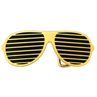 Belt Buckle Sunglasses Yellow Summer Fashion Style Shades
