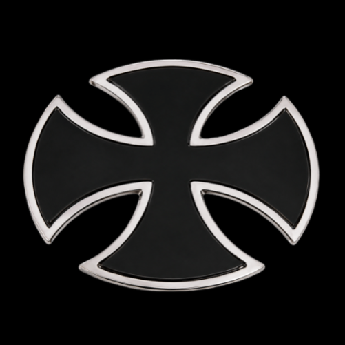 Templars Faith Religious Order Goth Symbol Cross Belt Buckle