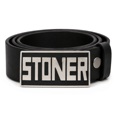 Stoner Rock Roll Weed Pot Rocker Fun Name Belt Buckle