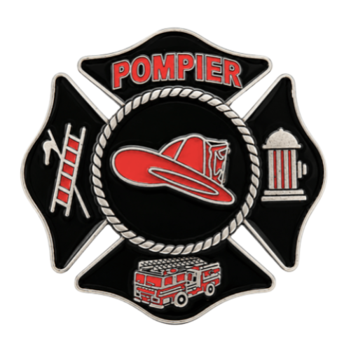 Boucle De Ceinture Pompier Pompier Français Crest Pompier