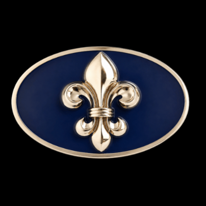 Bandera de Quebec Fleur Lis Lys Flor Patriotas Bandera Hebilla de cinturón