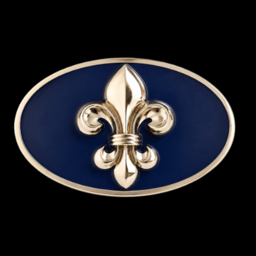 Quebec Flag Fleur Lis Lys Flower Patriots Flag Belt Buckle
