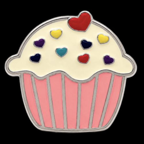Muffin Cupcake Cake Heart Frosting Kitchen Pastry Chef Belt Buckle