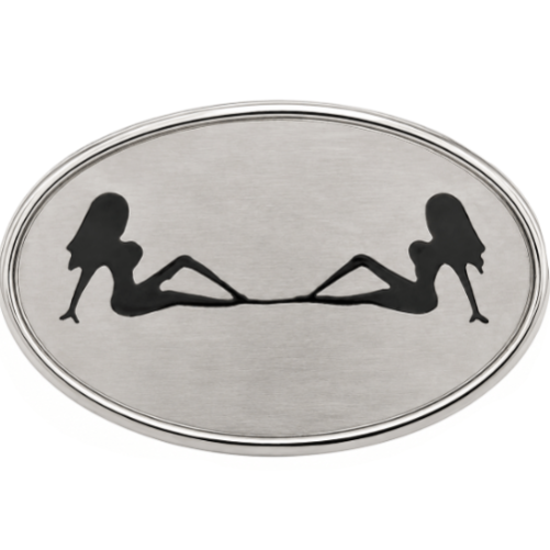 Trucker Mudflap Girls Cool Truck Driver Belt Buckle