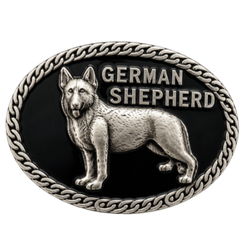 German Shepherd Pet Dog Animal Chain Belt Buckle