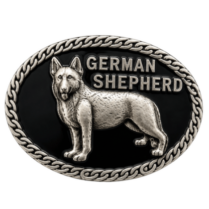 German Shepherd Pet Dog Animal Chain Belt Buckle