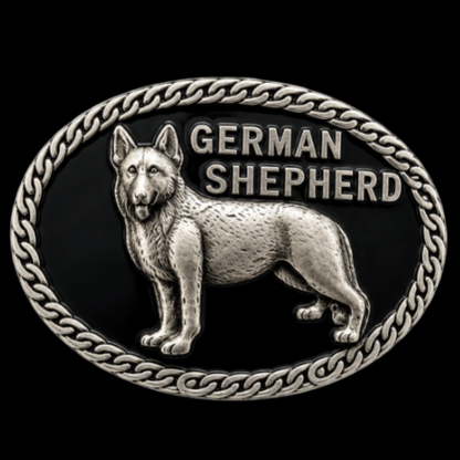 German Shepherd Pet Dog Animal Chain Belt Buckle