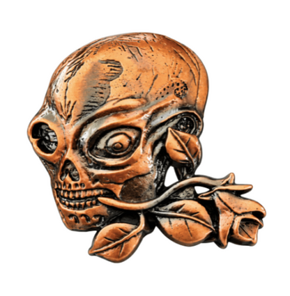 Skull Rose Belt Buckle Buckles Boucle de Ceinture
