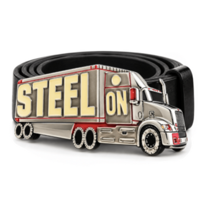 Trucker Driver Big Rig Buckle & Back Beer Bottle Opener | CoolBuckles