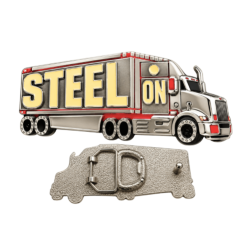 Trucker Driver Big Rig Buckle & Back Beer Bottle Opener | CoolBuckles