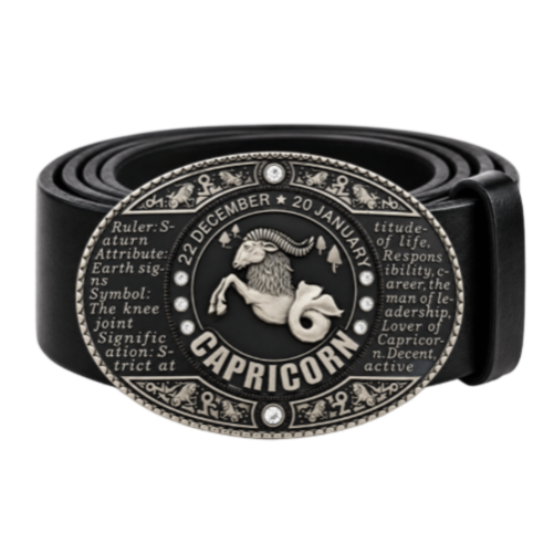 Capricorn Horoscope Zodiac Astrology Sign Belt Buckle | CoolBuckles