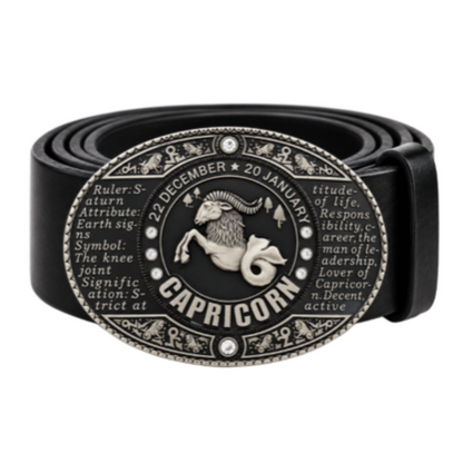 Capricorn Horoscope Zodiac Astrology Sign Belt Buckle | CoolBuckles