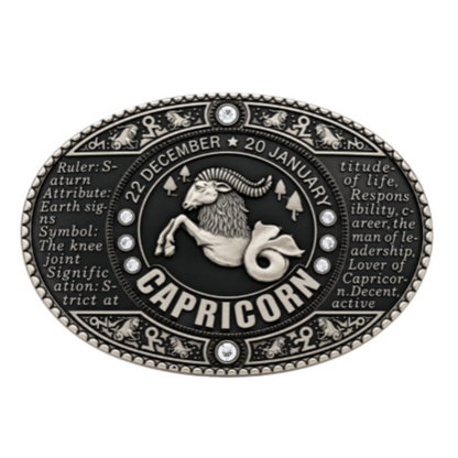 Capricorn Horoscope Zodiac Astrology Sign Belt Buckle | CoolBuckles