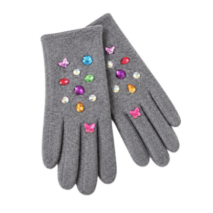 Women's Touchscreen Winter Fashion Rhinestones Gloves