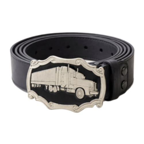 Truck Big Rig 18 Wheeler Transport  Driver Trucker Belt Buckle