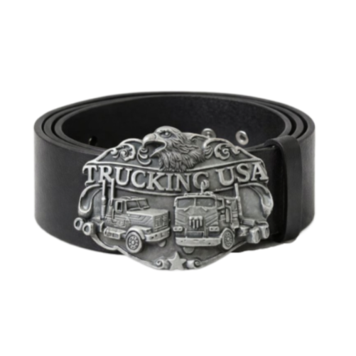 Trucking USA Trucker 18 Wheeler Truck Driver Belt Buckle
