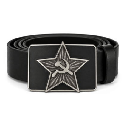 Russia USSR Soviet Union Russian Flag Belt Buckle