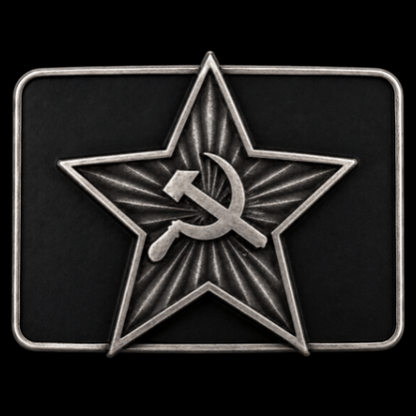 Russia USSR Soviet Union Russian Flag Belt Buckle