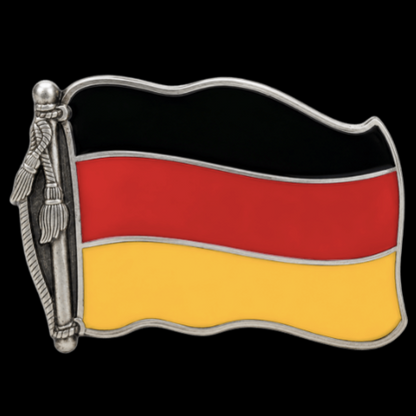 Boucle de ceinture de drapeau allemand des champions de football de l'Allemagne
