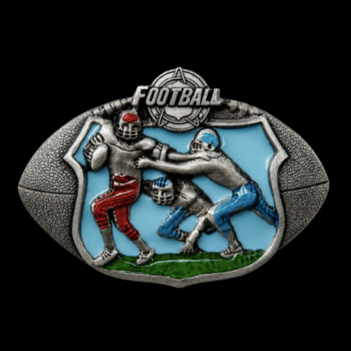 Football Players American Teams Sports Game Belt Buckle