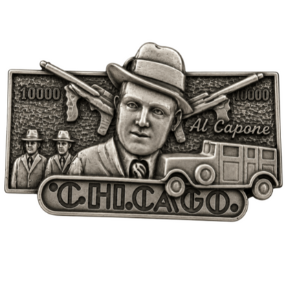 Al Capone Chicago American Crime Mafia Boss  Belt Buckle