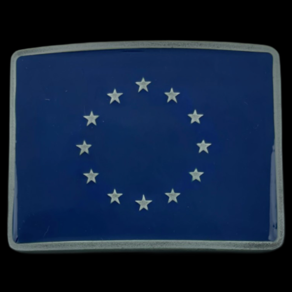 Boucle De Ceinture Europe Euro Star Drapeau de l'Union européenne