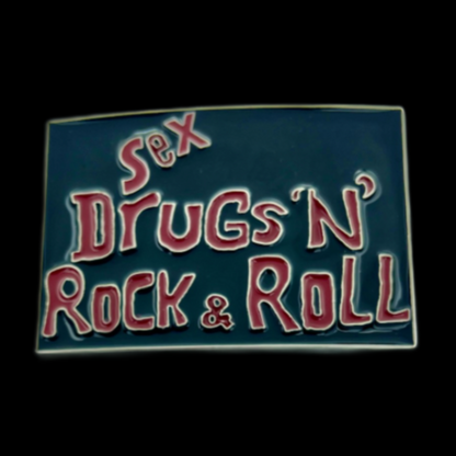 Sex Drugs N Rock & Roll Music Cool Belt Buckle