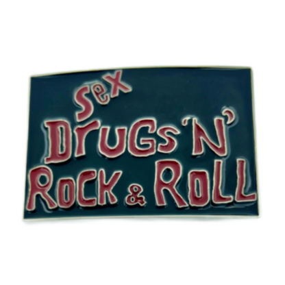 Sex Drugs N Rock & Roll Music Cool Belt Buckle