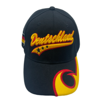 DEUTSCHLAND ALLEMAGNE DRAPEAU DU PAYS ALLEMAND FAN DE SPORT BASEBALL FOOTBALL ÉQUIPE DE FOOTBALL CAP CHAPEAU