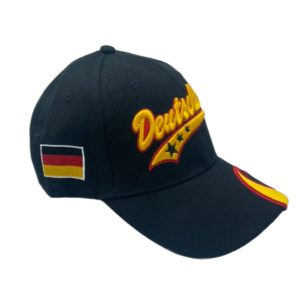 DEUTSCHLAND ALLEMAGNE DRAPEAU DU PAYS ALLEMAND FAN DE SPORT BASEBALL FOOTBALL ÉQUIPE DE FOOTBALL CAP CHAPEAU