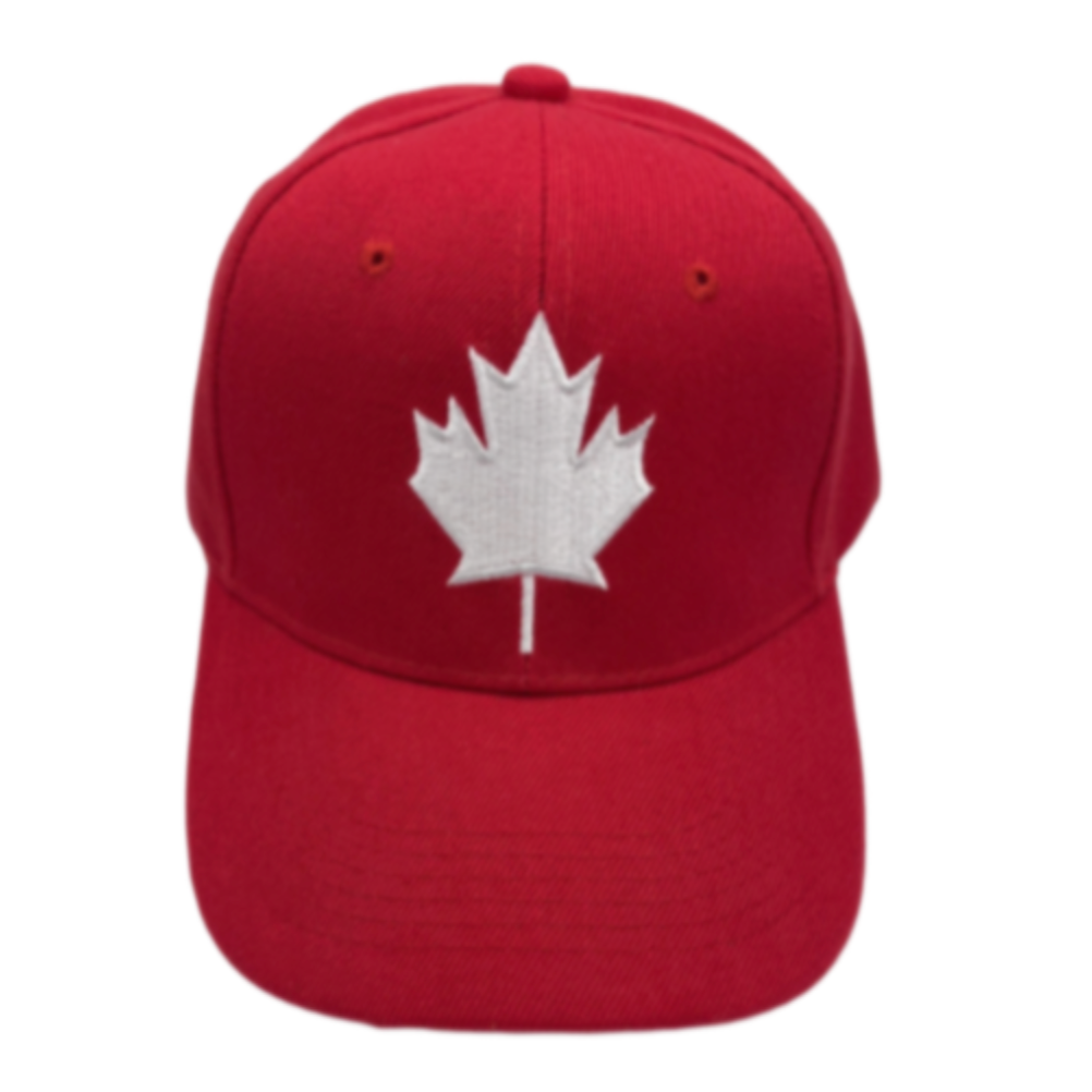 CHAPEAU DE BASEBALL DE FOOTBALL DRAPEAU DU CANADA CASQUETTE CHAPEAU DE CASQUETTE ROUGE BLANC FEUILLE D'ÉRABLE