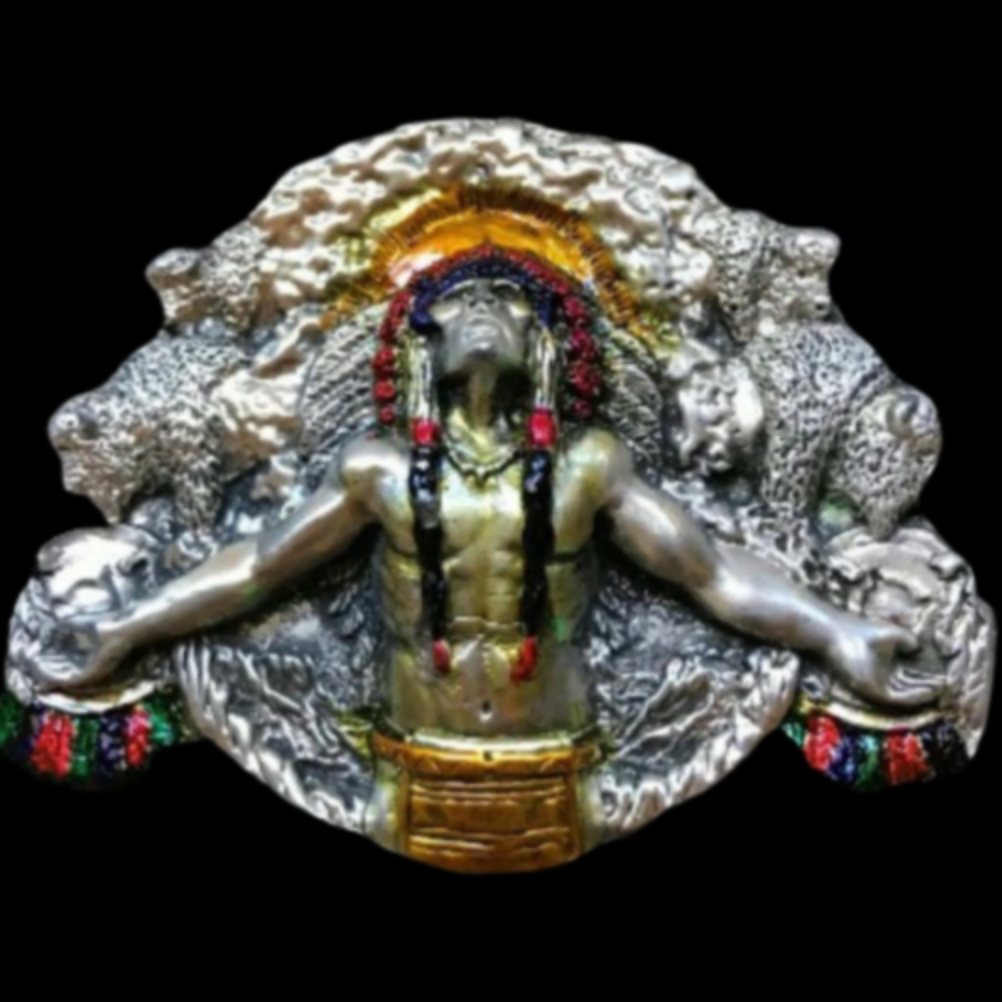 Native American Indian Chief Western Belt Buckle
