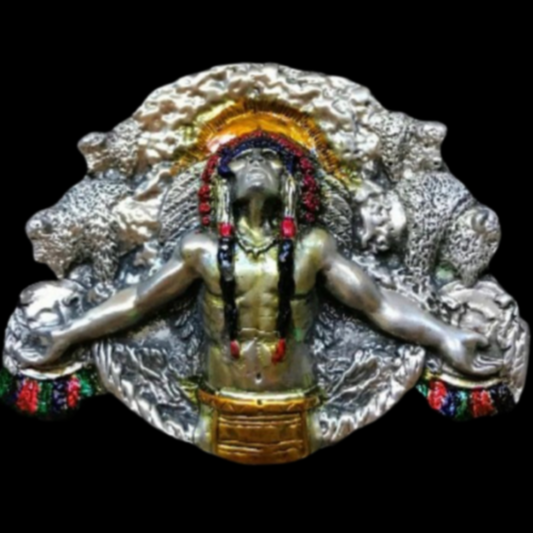 Native American Indian Chief Western Belt Buckle