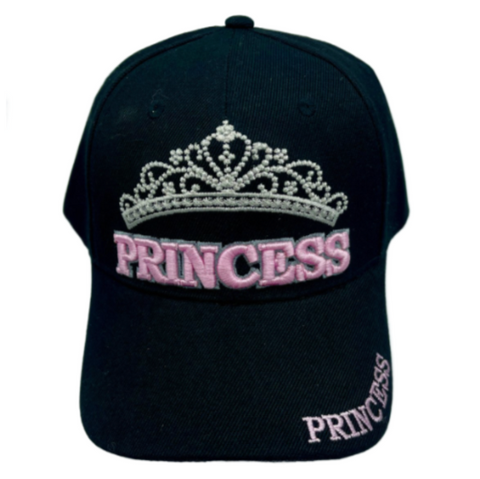 Princess Tiara Women's Embroidered Baseball Ball Cap Fashion Hat