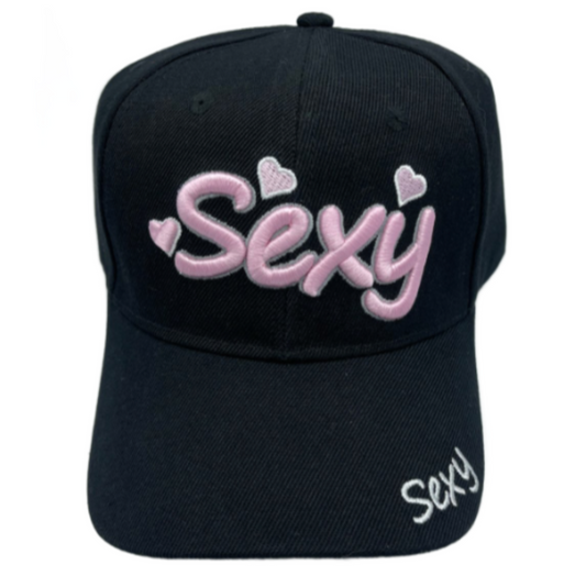 Sexy Word Hearts Embroidered Women's Baseball Summer Cap Hat