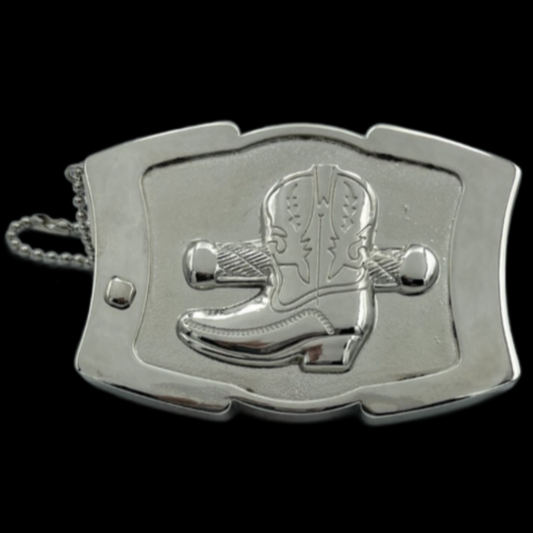 Pocket Knife Western Knives Cowboy Longhorn Belt buckle