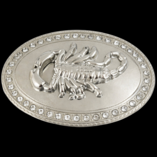 Scorpion Zodiac Sign Scorpio Rhinestone Belt Buckle