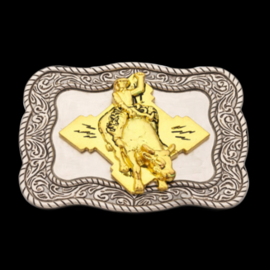 Bull Rider Rodeo Cowboy Western Belt Buckle
