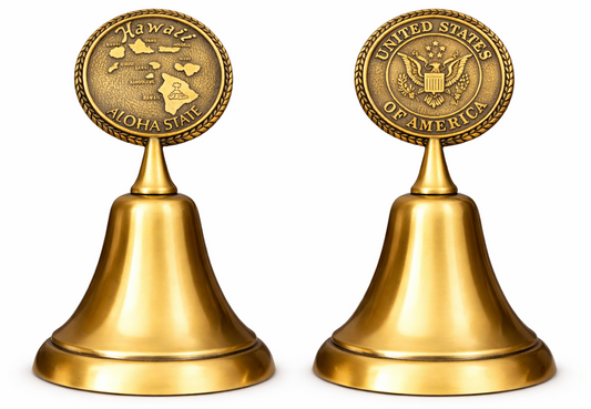 Cloche de bureau souvenir de l'état d'Aloha d'Hawaï des États-Unis