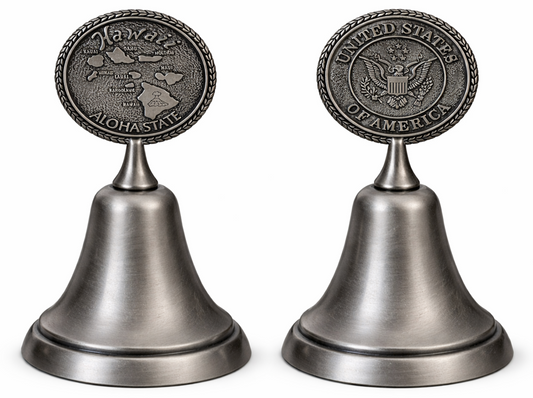 Hawaii Aloha Island State USA Hotel Dinner Counter Desk Bell Souvenir