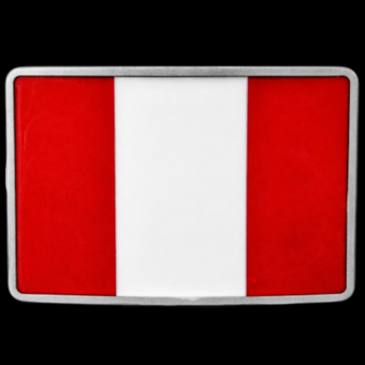 Boucle de ceinture de drapeau de couleurs péruviennes d'Inca du Pérou
