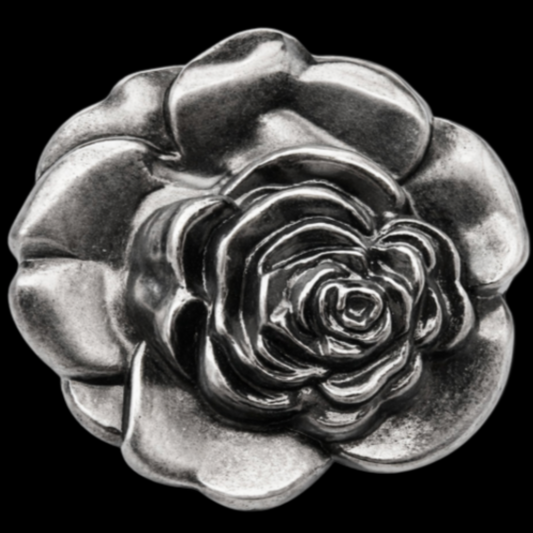 Flower Blooming Rose Flower Vintage Elegant Women Fashion Belt Buckle