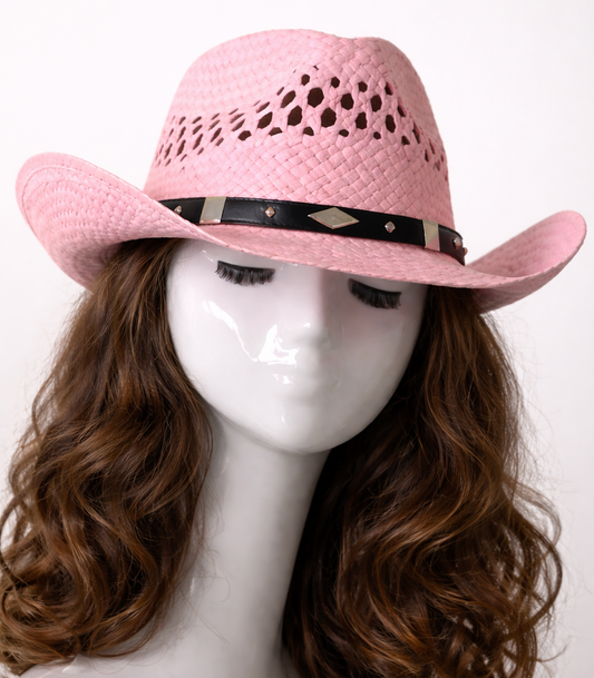 Straw Hat Summer Outdoor Men Women Western Cowboy Breathable Hats