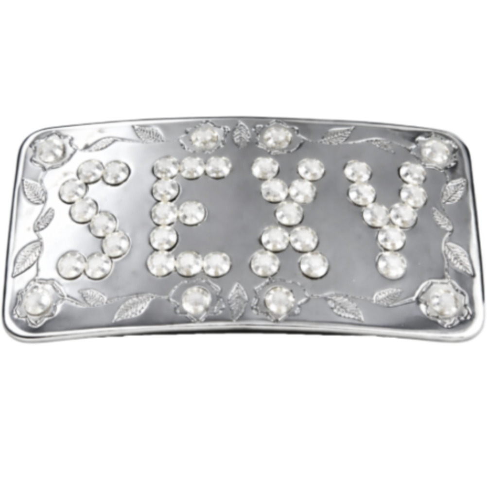 Rhinestone Belt Buckle Women's Elegant Fashion Style Attire