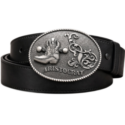 Boucle de ceinture de botte de cowboy occidentale fleur aristocratique