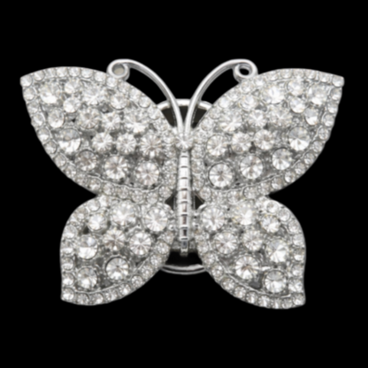 Sparkling Butterfly Crystal Hippie Elegant Rhinestone Belt Buckle